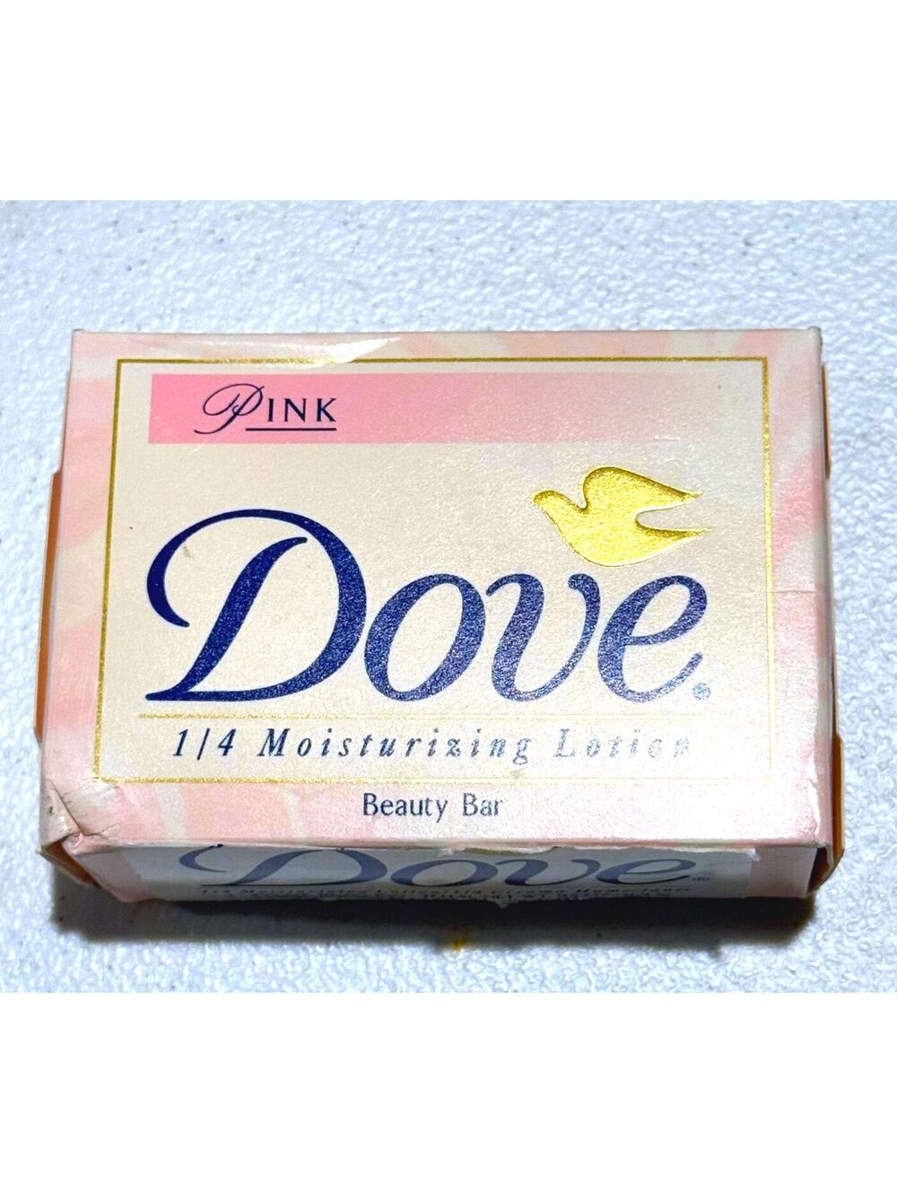 Vintage 2001 Sealed Dove Pink Moisturizing 1/4th Lotion Beauty Bar 4.75 oz